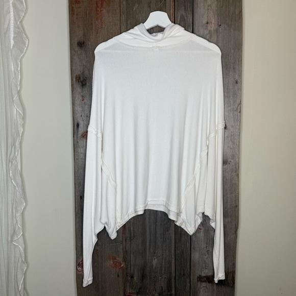 Free People We the Free Alameda Dolman Sleeve Turtleneck Top in Ivory Small - Picture 6 of 14